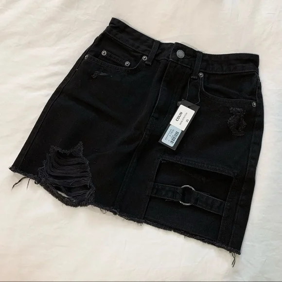 ✨ LF CARMAR JEAN CUTOUT SKIRT ✨ - Picture 3 of 7